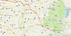 Belgrave to North Balwyn bicycle route